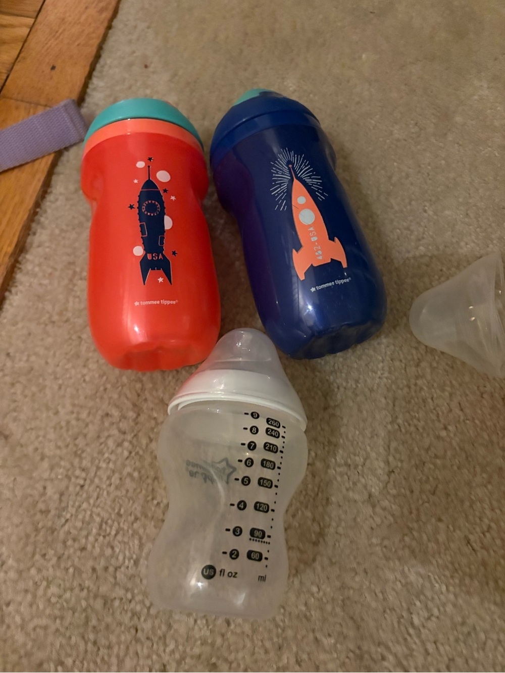 3 Tommee Tippee Baby Bottles